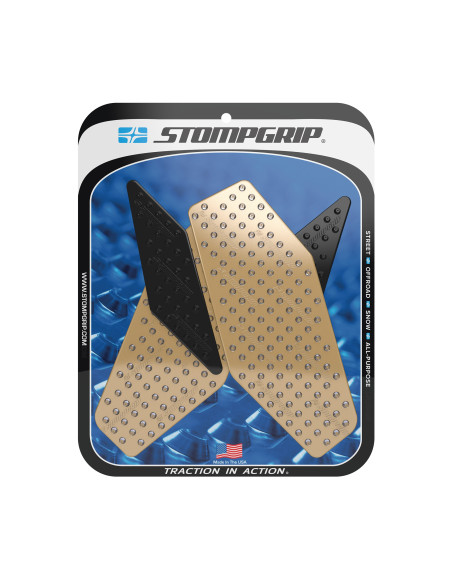 Grip adhésif de réservoir noir et transparent STOMPGRIP VOLCANO - YAMAHA 600 YZF R6 2008-16