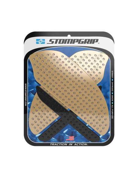 Grip adhésif de réservoir noir et transparent STOMPGRIP VOLCANO - HONDA 600 CBR-RR 2007-12