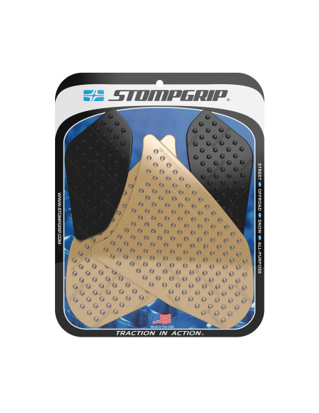Grip adhésif de réservoir noir et transparent STOMPGRIP VOLCANO - HONDA 1000 CBR-RR 2008-11