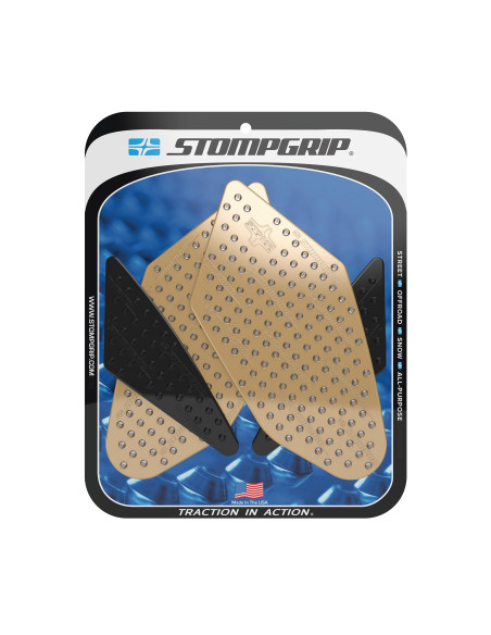 Grip adhésif de réservoir noir et transparent STOMPGRIP VOLCANO - HONDA 250 CBR-R 2011-13