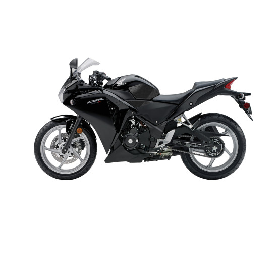 Grip adhésif de réservoir noir et transparent STOMPGRIP VOLCANO - HONDA 250 CBR-R 2011-13
