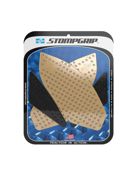 Grip adhésif de réservoir noir et transparent STOMPGRIP VOLCANO - HONDA 400 CB-F / 500 CB-F / 400 CBR-R / 500 CBR-R 2013-15