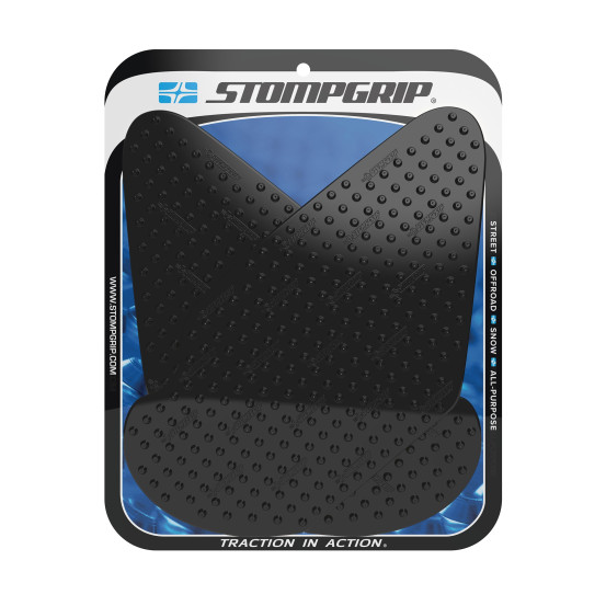 Grip adhésif de réservoir noir STOMPGRIP VOLCANO - KAWASAKI 636 ZX-6R / 600 ZX-6RR 2003-04 / 600 ZZR 2005-08