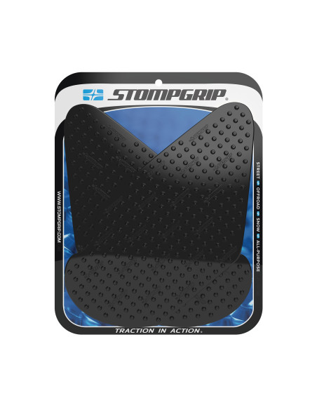 Grip adhésif de réservoir noir STOMPGRIP VOLCANO - KAWASAKI 636 ZX-6R / 600 ZX-6RR 2003-04 / 600 ZZR 2005-08