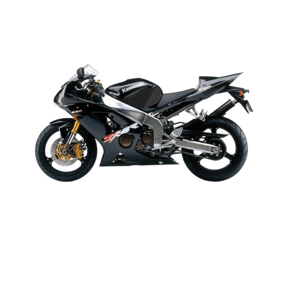 Grip adhésif de réservoir noir STOMPGRIP VOLCANO - KAWASAKI 636 ZX-6R / 600 ZX-6RR 2003-04 / 600 ZZR 2005-08