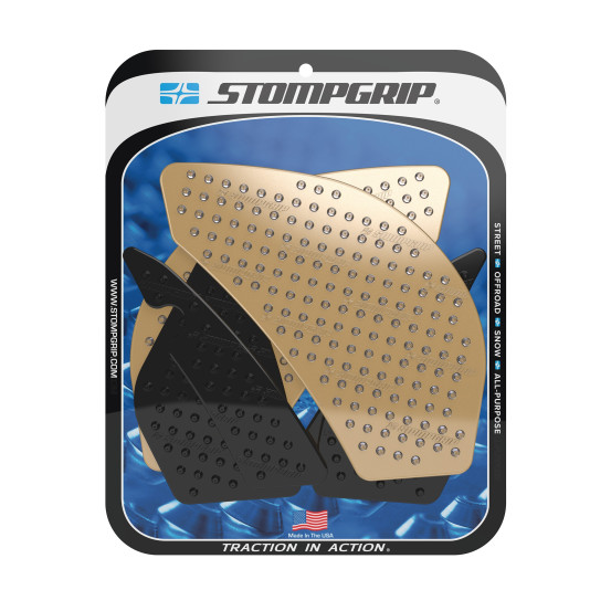 Grip adhésif de réservoir noir et transparent STOMPGRIP VOLCANO - KAWASAKI 1000 ZX-10R 2008-10