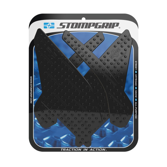 Grip adhésif de réservoir noir STOMPGRIP VOLCANO - KAWASAKI 250 NINJA R 2008-12