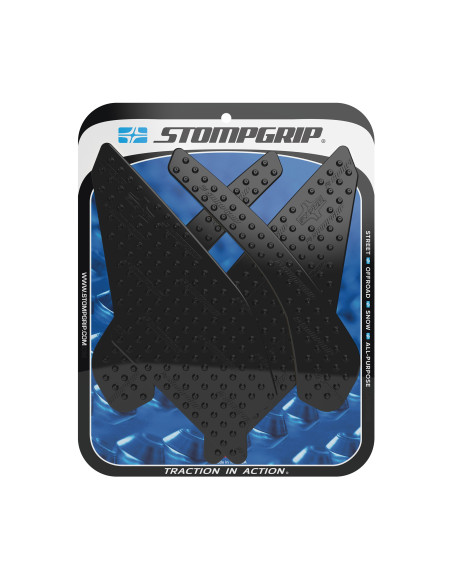 Grip adhésif de réservoir noir STOMPGRIP VOLCANO - KAWASAKI 250 NINJA R 2008-12
