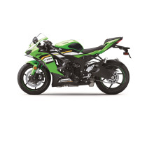 Grip adhésif de réservoir noir et transparent STOMPGRIP VOLCANO - KAWASAKI 600 ZX-6R 2009-16 / 636 ZX-6R 2017-26 2