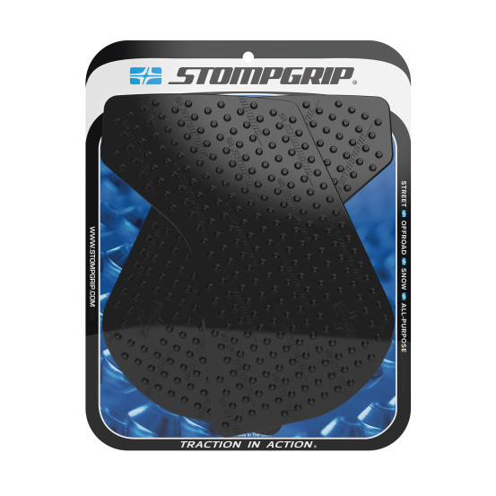 Grip adhésif de réservoir noir STOMPGRIP VOLCANO - KAWASAKI 650 KLR 2000-18
