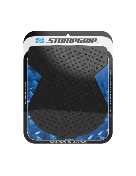 Grip adhésif de réservoir noir STOMPGRIP VOLCANO - KAWASAKI 650 KLR 2000-18
