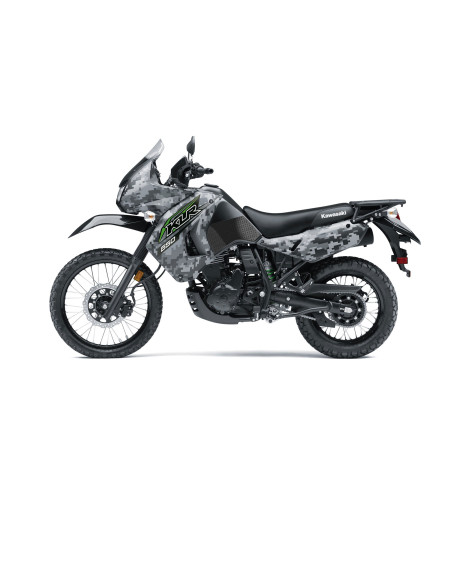 Grip adhésif de réservoir transparent STOMPGRIP VOLCANO - KAWASAKI 650 KLR 2000-18