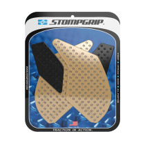 Grip adhésif de réservoir noir et transparent STOMPGRIP VOLCANO - KAWASAKI 250 NINJA R / 250 NINJA SL / 300 NINJA