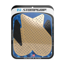 Grip adhésif de réservoir noir et transparent STOMPGRIP VOLCANO - SUZUKI 1000 GSX-R 2007-08