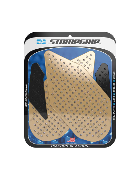 Grip adhésif de réservoir noir et transparent STOMPGRIP VOLCANO - SUZUKI 1000 GSX-R 2007-08