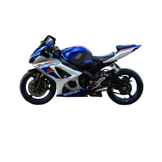 Grip adhésif de réservoir noir et transparent STOMPGRIP VOLCANO - SUZUKI 1000 GSX-R 2007-08