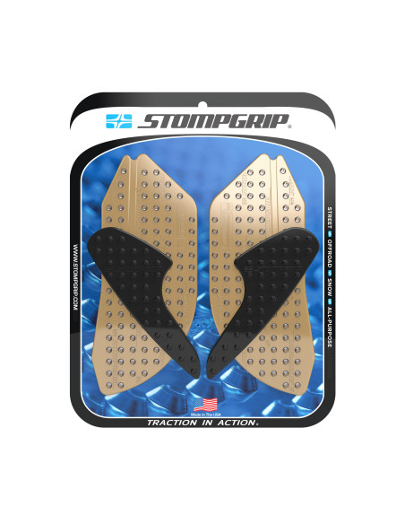 Grip adhésif de réservoir noir et transparent STOMPGRIP VOLCANO - DUCATI 1199 PANIGALE / 1299 PANIGALE / 1299 PANIGALE R