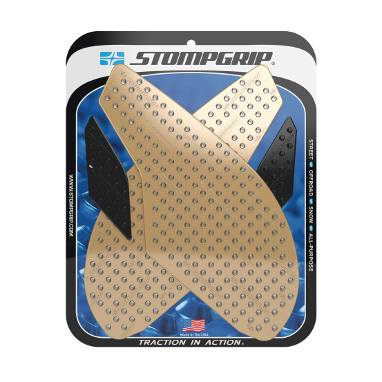 Grip adhésif de réservoir noir et transparent STOMPGRIP VOLCANO - TRIUMPH 675 DAYTONA / 675 DAYTONA R / 765 DAYTONA