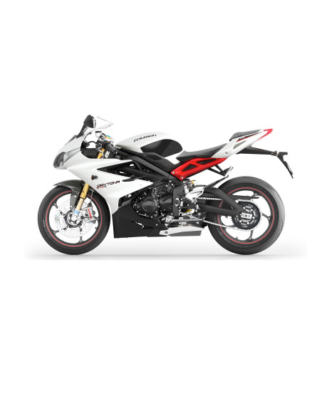 Grip adhésif de réservoir noir et transparent STOMPGRIP VOLCANO - TRIUMPH 675 DAYTONA / 675 DAYTONA R / 765 DAYTONA