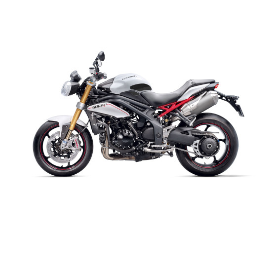 Grip adhésif de réservoir noir et transparent STOMPGRIP VOLCANO - TRIUMPH 1050 SPEED 94R / 1050 SPEED 94 / 1050 SPEED TRIPLE