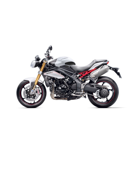 Grip adhésif de réservoir noir et transparent STOMPGRIP VOLCANO - TRIUMPH 1050 SPEED 94R / 1050 SPEED 94 / 1050 SPEED TRIPLE