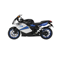 Grip adhésif de réservoir noir STOMPGRIP VOLCANO - BMW 1200 K1200 S 2003-09 / 1300 K1300 S 2009-16 2
