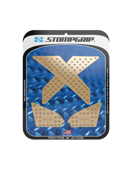 Grip adhésif de réservoir transparent STOMPGRIP VOLCANO - HONDA 700 NC X / 750 NC X 2013-15 / 750 NC X (DCT) 2014-15