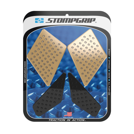 Grip adhésif de réservoir noir et transparent STOMPGRIP VOLCANO - HONDA 500 CB X 2013-15