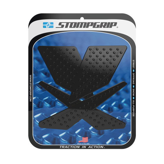 Grip adhésif de réservoir noir STOMPGRIP VOLCANO - KAWASAKI 250 KLX S 2009-14 / 250 KLX 2015-19