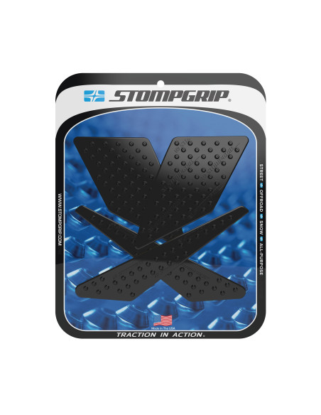 Grip adhésif de réservoir noir STOMPGRIP VOLCANO - KAWASAKI 250 KLX S 2009-14 / 250 KLX 2015-19