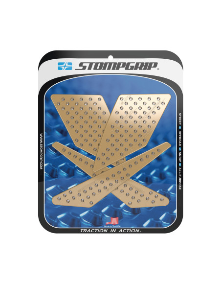 Grip adhésif de réservoir transparent STOMPGRIP VOLCANO - KAWASAKI 250 KLX S 2009-14 / 250 KLX 2015-19