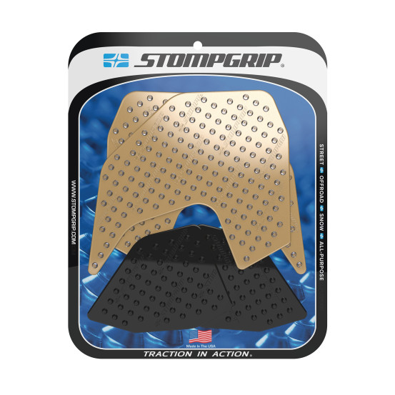 Grip adhésif de réservoir noir et transparent STOMPGRIP VOLCANO - YAMAHA 850 MT-09 / 850 MT-09 SPORT TRACKER