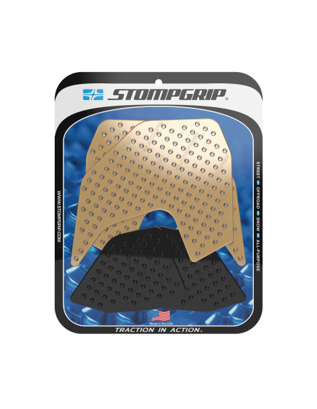 Grip adhésif de réservoir noir et transparent STOMPGRIP VOLCANO - YAMAHA 850 MT-09 / 850 MT-09 SPORT TRACKER