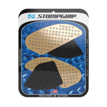 Grip adhésif de réservoir noir et transparent STOMPGRIP VOLCANO - HONDA 300 CB-F / 450 CRF-R / 450 CRF-RX / 250 CRF-R