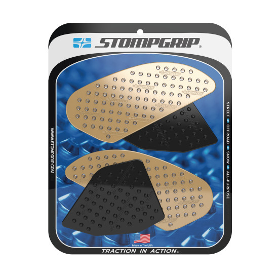 Grip adhésif de réservoir noir et transparent STOMPGRIP VOLCANO - HONDA 300 CB-F / 450 CRF-R / 450 CRF-RX / 250 CRF-R