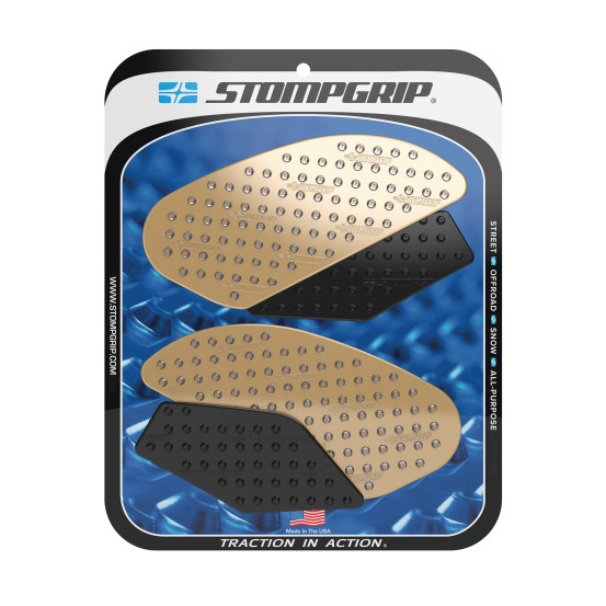 Grip adhésif de réservoir noir et transparent STOMPGRIP VOLCANO - HONDA 800 VFR F 2014-15