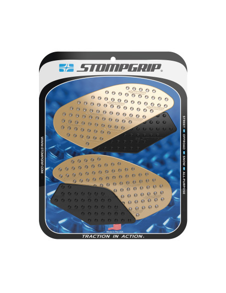 Grip adhésif de réservoir noir et transparent STOMPGRIP VOLCANO - HONDA 800 VFR F 2014-15