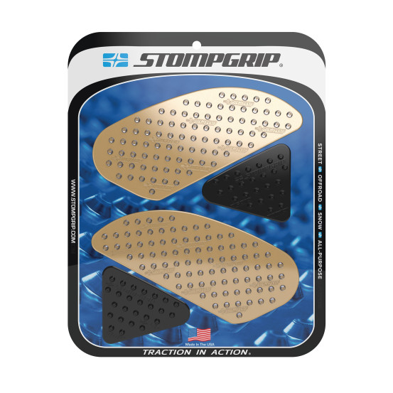 Grip adhésif de réservoir noir et transparent STOMPGRIP VOLCANO - HONDA 250 CBR-R 2015 / 300 CBR-R 2015-18 / 300 CB-R 2019-21