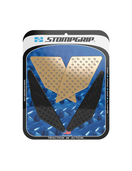 Grip adhésif de réservoir noir et transparent STOMPGRIP VOLCANO - YAMAHA 850 MT-09 TRACER 2015
