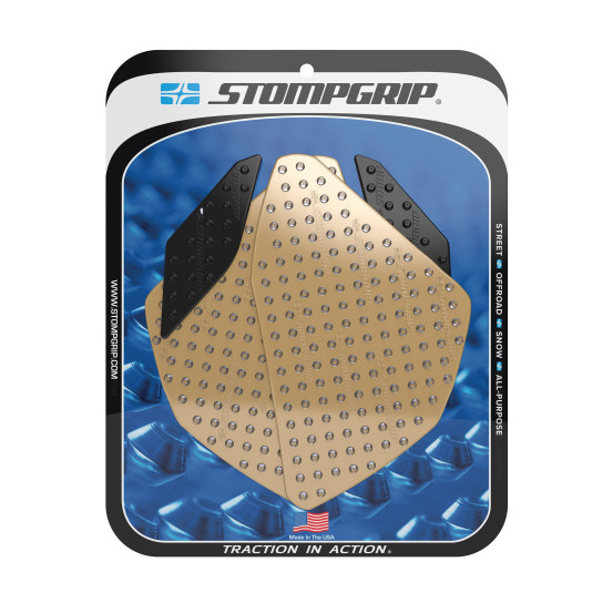 Grip adhésif de réservoir noir et transparent STOMPGRIP VOLCANO - YAMAHA 250 YZF R25 / 300 YZF R3 2015-18