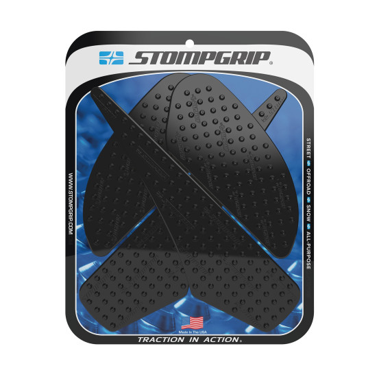Grip adhésif de réservoir noir STOMPGRIP VOLCANO - KAWASAKI 1000 KLZ VERSYS 2015-18 / 1000 VERSYS LT 2015-17