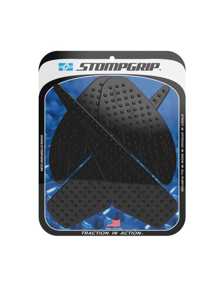Grip adhésif de réservoir noir STOMPGRIP VOLCANO - KAWASAKI 1000 KLZ VERSYS 2015-18 / 1000 VERSYS LT 2015-17