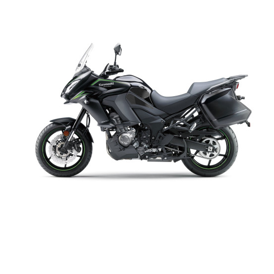 Grip adhésif de réservoir noir et transparent STOMPGRIP VOLCANO - KAWASAKI 1000 KLZ VERSYS 2015-18 / 1000 VERSYS LT 2015-17