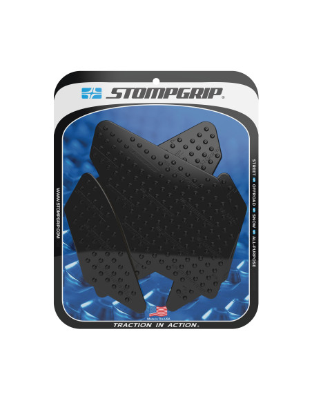 Grip adhésif de réservoir noir STOMPGRIP VOLCANO - BMW 1200 R1200 R 2015-18 / 1250 R1250 R 2019-23