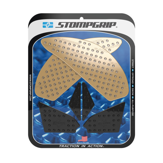 Grip adhésif de réservoir noir et transparent STOMPGRIP VOLCANO - SUZUKI 750 GSR 2012-15 / 750 GSX-S 2015-16