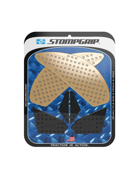 Grip adhésif de réservoir noir et transparent STOMPGRIP VOLCANO - SUZUKI 750 GSR 2012-15 / 750 GSX-S 2015-16