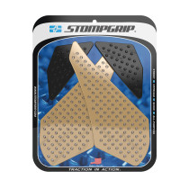 Grip adhésif de réservoir noir et transparent STOMPGRIP VOLCANO - BMW 1200 R1200 RS 2015-18 / 1250 R1250 RS 2019-20