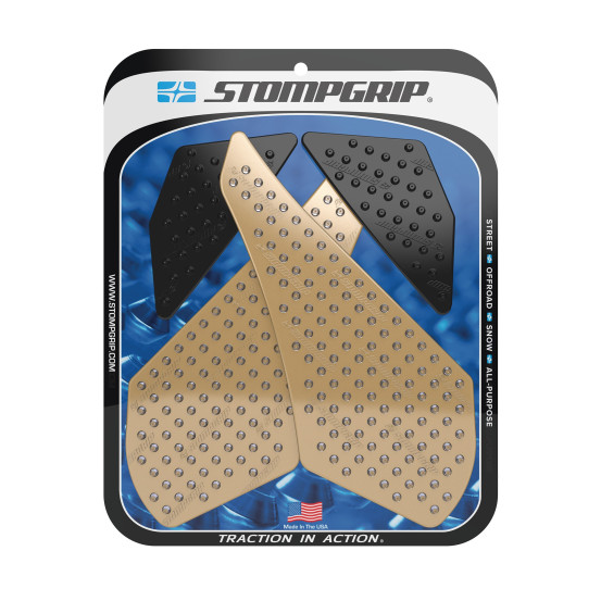 Grip adhésif de réservoir noir et transparent STOMPGRIP VOLCANO - BMW 1200 R1200 RS 2015-18 / 1250 R1250 RS 2019-20