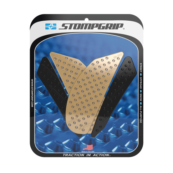 Grip adhésif de réservoir noir et transparent STOMPGRIP VOLCANO - KAWASAKI 800 Z 2013-16