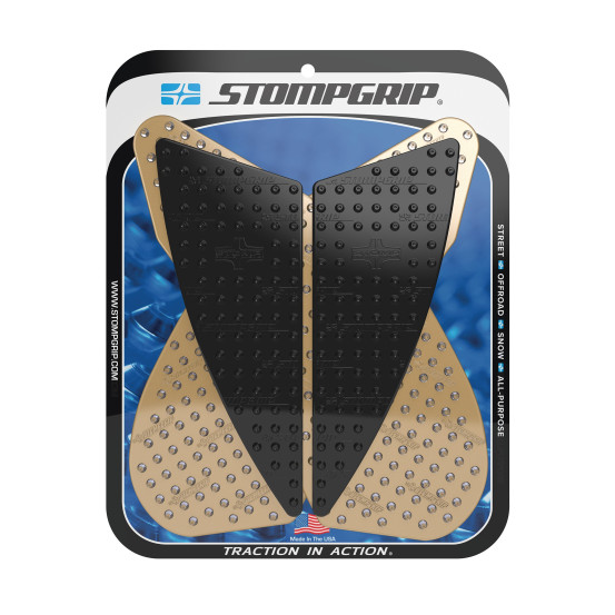 Grip adhésif de réservoir noir et transparent STOMPGRIP VOLCANO - SUZUKI 1000 GSX-S / 1000 GSX-S F 2016-20